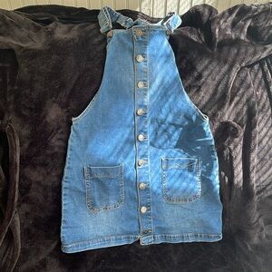 Jean overall dress